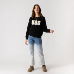 UGG SWEAT MADELINE FUZZY LOGO -Mode Soldes 001493799 103