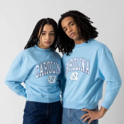 US COLLEGE SWEAT CREW NORTH CAROLINA ARCHED