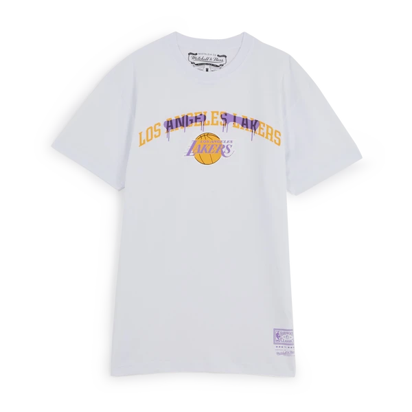 MITCHELL & NESS TEE SHIRT LAKERS GRAFFITI 1 MITCHELL & NESS TEE SHIRT LAKERS GRAFFITI