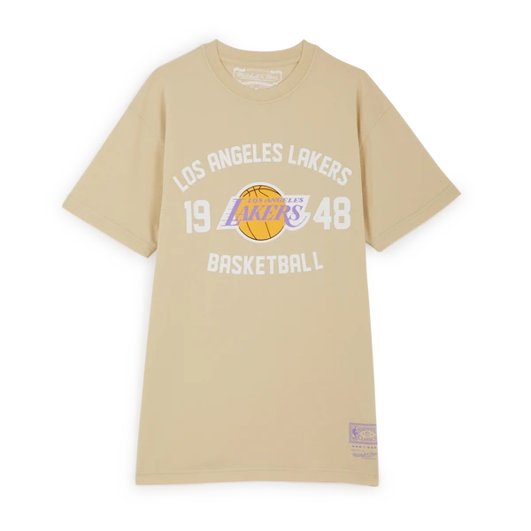 MITCHELL & NESS TEE SHIRT LAKERS TEAM LOGO 1 MITCHELL & NESS TEE SHIRT LAKERS TEAM LOGO