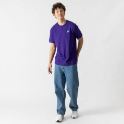 NIKE TEE SHIRT CLUB VIOLET -Mode Soldes 001505107 103