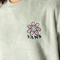 VANS SWEAT CREW FAUX FUR FLOWER -Mode Soldes 001505999 104