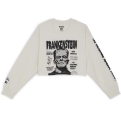 LEVIS TEE SHIRT LS CROPPED MONSTERS FRANKENSTE -Mode Soldes 001506077 105