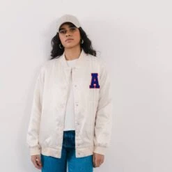 ADIDAS ORIGINALS JACKET BOMBER SATIN VARSITY