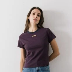 LEVIS TEE SHIRT STRIPES RICKIE CENTER LOGO GRA
