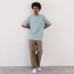 CONVERSE TEE SHIRT STRIPED POCKET -Mode Soldes 001509102 103