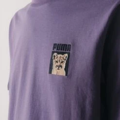 PUMA TEE SHIRT CAT EMBRO FRAMED 8 PUMA TEE SHIRT CAT EMBRO FRAMED -Mode Soldes 001509324 104