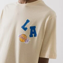 MITCHELL & NESS TEE SHIRT LA LAKERS EMBROIDERED -Mode Soldes 001509446 104