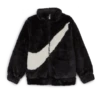 NIKE BIG SWOOSH FAUX FUR JACKET
