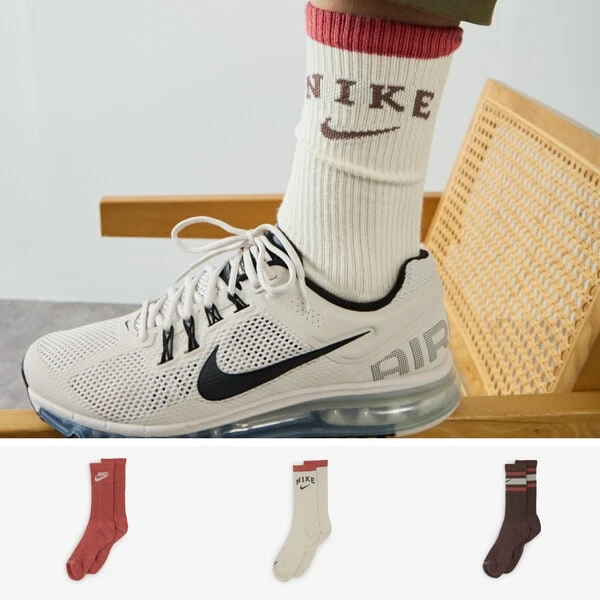 NIKE CHAUSSETTE X3 CREW STRIPES 1 NIKE CHAUSSETTE X3 CREW STRIPES