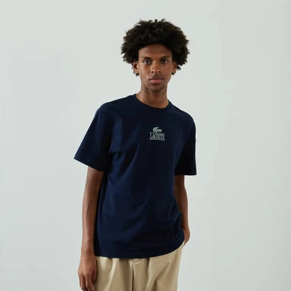 LACOSTE TEE SHIRT BIG LOGO CENTERED 1 LACOSTE TEE SHIRT BIG LOGO CENTERED