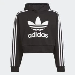 ADIDAS ORIGINALS SWEAT-SHIRT À CAPUCHE ADICOLOR CROPPED