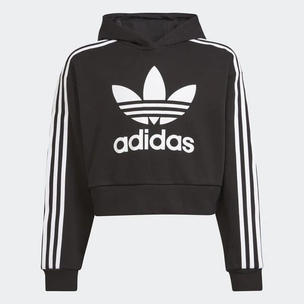 ADIDAS ORIGINALS SWEAT-SHIRT À CAPUCHE ADICOLOR CROPPED 1 ADIDAS ORIGINALS SWEAT-SHIRT À CAPUCHE ADICOLOR CROPPED