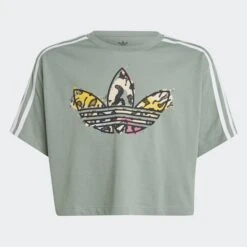 ADIDAS ORIGINALS T-SHIRT COURT À IMPRIMÉ ANIMAL