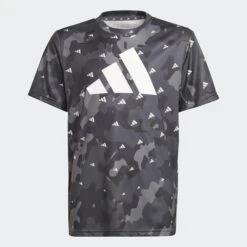 ADIDAS ORIGINALS T-SHIRT COUPE STANDARD À IMPRIMÉ INTÉGRAL TRAIN ESSENTIALS SEASONAL AEROREADY