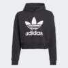 ADIDAS ORIGINALS SWEAT-SHIRT À CAPUCHE COURT ADICOLOR