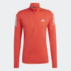 ADIDAS ORIGINALS SWEAT-SHIRT À MANCHES LONGUES 1/4 OWN THE RUN
