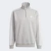 ADIDAS ORIGINALS SWEAT-SHIRT À DEMI-ZIP ADICOLOR CLASSICS 3 BANDES