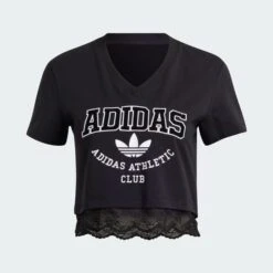 ADIDAS ORIGINALS T-SHIRT COURT DENTELLE