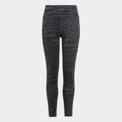 ADIDAS ORIGINALS LEGGING 7/8 TAILLE HAUTE Ă POCHE ET IMPRIMĂ INTĂGRAL OPTIME AEROREADY ENFANTS