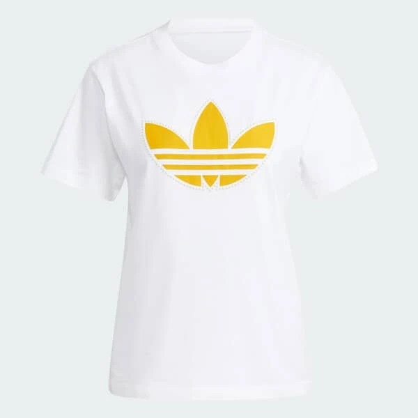 ADIDAS ORIGINALS T-SHIRT PEARL TREFOIL 1 ADIDAS ORIGINALS T-SHIRT PEARL TREFOIL