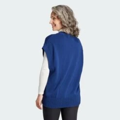 ADIDAS ORIGINALS GILET SANS MANCHES OVERSIZE MAILLE PREMIUM ESSENTIALS -Mode Soldes 6340797 64707afedb3b2