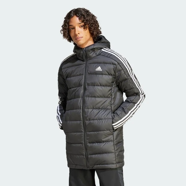ADIDAS ORIGINALS PARKA À CAPUCHE LÉGÈRE DUVET ESSENTIALS 3 BANDES 2 ADIDAS ORIGINALS PARKA À CAPUCHE LÉGÈRE DUVET ESSENTIALS 3 BANDES - Image 2