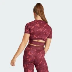 ADIDAS ORIGINALS CROP TOP DE TRAINING À IMPRIMÉ CAMOUFLAGE TECHFIT -Mode Soldes 6508393 5a45072080943